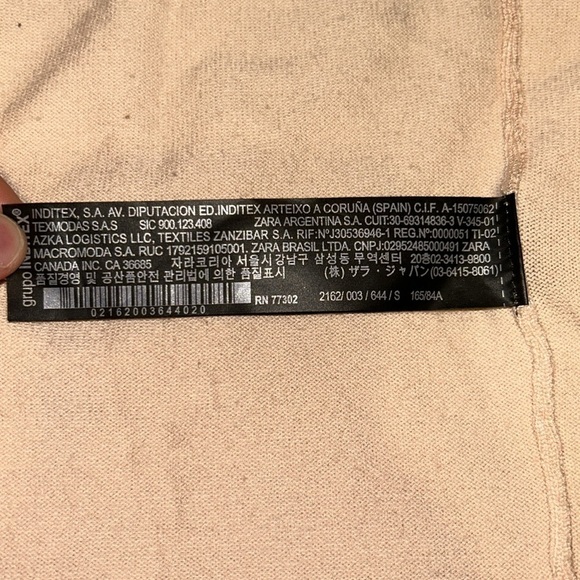 Zara knit women’s salmon colored buttonless cardigan - Picture 6 of 9